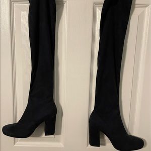 Zara Thigh High Suede Boots